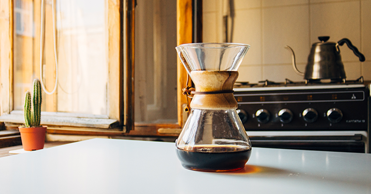 What are the two most common ways to brew coffee?